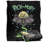 LOGOVISION Rick and Morty Drunk Rick Ship Manta súper Suave con Tacto Sedoso - 152 x 127 cm