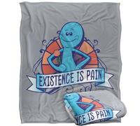 LOGOVISION Rick and Morty Existence Is Pain Manta súper Suave con Tacto Sedoso - 152 x 127 cm