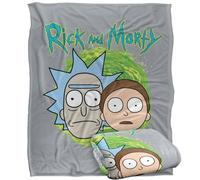 LOGOVISION Rick and Morty Floating Heads Manta súper Suave con Tacto Sedoso - 152 x 127 cm