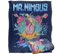LOGOVISION Rick and Morty Mr. Nimbus Design Manta súper Suave con Tacto Sedoso - 152 x 127 cm