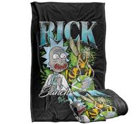 LOGOVISION Rick and Morty, Rick Sanchez Homage Manta súper Suave con Tacto Sedoso - 91 x 147 cm