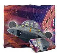 LOGOVISION Rick and Morty Screaming Space Manta súper Suave con Tacto Sedoso - 152 x 127 cm