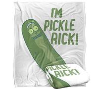 LOGOVISION Rick and Morty The Pickle Rick Manta súper Suave con Tacto Sedoso - 152 x 127 cm
