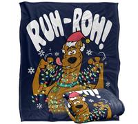 LOGOVISION Scooby Doo Christmas Lights Ruh Roh! Manta súper Suave con Tacto Sedoso - 152 x 127 cm