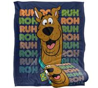 LOGOVISION Scooby Doo! Ruh Roh Repeat Manta súper Suave con Tacto Sedoso - 152 x 127 cm