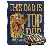 LOGOVISION Scooby Doo This Dad Is Top Dog Manta súper Suave con Tacto Sedoso - 152 x 127 cm