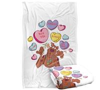 LOGOVISION Scooby Doo! Valentine's Day Heart Candy Manta súper Suave con Tacto Sedoso - 91 x 147 cm
