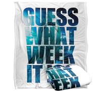 LOGOVISION Shark Week: Television Series Guess What Week It Is Manta súper Suave con Tacto Sedoso - 152 x 127 cm