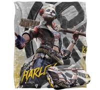 LOGOVISION Suicide Squad: Kill The Justice League Harely Quinn Manta súper Suave con Tacto Sedoso - 152 x 127 cm