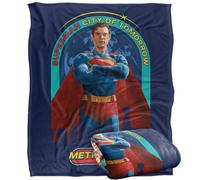 LOGOVISION Superman 2025 City of Tomorrow Manta súper Suave con Tacto Sedoso - 152 x 127 cm