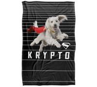 LOGOVISION Superman 2025 Krypto Lines Manta súper Suave con Tacto Sedoso - 91 x 147 cm