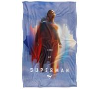 LOGOVISION Superman 2025 Look Up Shield Manta súper Suave con Tacto Sedoso - 91 x 147 cm