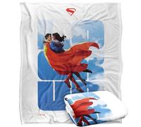 LOGOVISION Superman 2025 Superman Lois Look Up Manta súper Suave con Tacto Sedoso - 152 x 127 cm