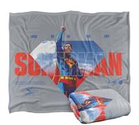 LOGOVISION Superman 2025 Up In The Sky Manta súper Suave con Tacto Sedoso - 152 x 127 cm