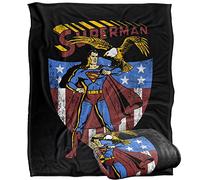 LOGOVISION Superman All American Manta súper Suave con Tacto Sedoso - 152 x 127 cm