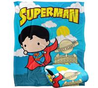 LOGOVISION Superman Blanket, 152 x 127 cm Flying Chibi Silky Touch Super Soft Throw Blanket