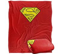 LOGOVISION Superman Blanket, 152 x 127 cm, Superman Cape Logo Silky Touch Super Soft Throw Blanket