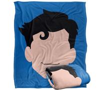 LOGOVISION Superman Face Manta súper Suave con Tacto Sedoso - 152 x 127 cm