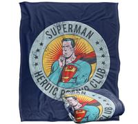 LOGOVISION Superman Heroic Posing Club Manta súper Suave con Tacto Sedoso - 152 x 127 cm