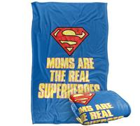 LOGOVISION Superman Mother's Day Moms Are The Real Superheroes Manta súper Suave con Tacto Sedoso - 91 x 147 cm