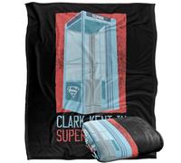 LOGOVISION Superman Phonebooth Clark Kent Manta súper Suave con Tacto Sedoso - 152 x 127 cm
