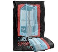 LOGOVISION Superman Phonebooth Clark Kent Manta súper Suave con Tacto Sedoso - 91 x 147 cm