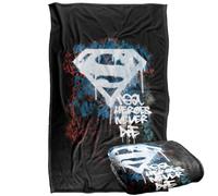 LOGOVISION Superman Real Heroes Never Die Manta súper Suave con Tacto Sedoso - 91 x 147 cm