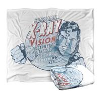LOGOVISION Superman Vintage Xray Vision Manta súper Suave con Tacto Sedoso - 152 x 127 cm