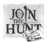 LOGOVISION Supernatural Join The Hunt Logo Manta súper Suave con Tacto Sedoso - 152 x 127 cm