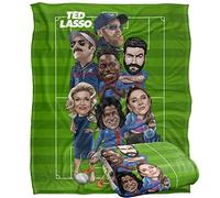 LOGOVISION Ted Lasso Team Lasso On The Pitch Manta súper Suave con Tacto Sedoso - 152 x 127 cm