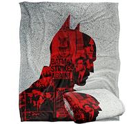 LOGOVISION The Batman (2022) Blanket, News Clippings Collage Silhouette Silky Touch Super Soft Throw Blanket 152 x 127 cm