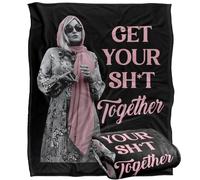LOGOVISION The Blanco Lotus Get Your SH*T Together Manta súper Suave con Tacto Sedoso - 152 x 127 cm