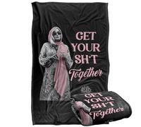 LOGOVISION The Blanco Lotus Get Your SH*T Together Manta súper Suave con Tacto Sedoso - 91 x 147 cm