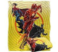 LOGOVISION The Flash Batman Supergirl Team Up Manta súper Suave con Tacto Sedoso - 152 x 127 cm
