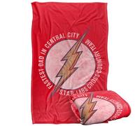 LOGOVISION The Flash Father's Day Fastest Dad In Central City Manta súper Suave con Tacto Sedoso - 91 x 147 cm