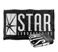 LOGOVISION The Flash S.T.A.R. Labs Logo Manta súper Suave con Tacto Sedoso - 91 x 147 cm