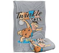 LOGOVISION The Flintstones Fred Twinkle Toes Manta súper Suave con Tacto Sedoso - 91 x 147 cm