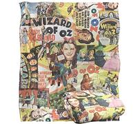 LOGOVISION The Wizard of Oz All Over Character Print 2 Manta súper Suave con Tacto Sedoso - 152 x 127 cm