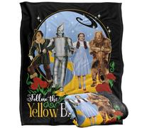 LOGOVISION The Wizard of Oz Amarillo Brick Road Manta súper Suave con Tacto Sedoso - 152 x 127 cm