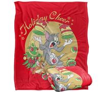 LOGOVISION Tom and Jerry Christmas Holiday Cheer Manta súper Suave con Tacto Sedoso - 152 x 127 cm