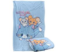 LOGOVISION Tom and Jerry Gokko Kitty Ride Manta súper Suave con Tacto Sedoso - 91 x 147 cm