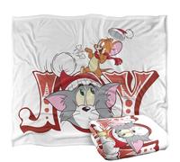 LOGOVISION Tom and Jerry Sant T Christmas Joy Manta súper Suave con Tacto Sedoso - 152 x 127 cm