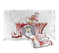 LOGOVISION Tom and Jerry Sant T Christmas Joy Manta súper Suave con Tacto Sedoso - 91 x 147 cm