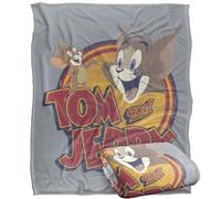 LOGOVISION Tom and Jerry Water Damaged Manta súper Suave con Tacto Sedoso - 152 x 127 cm