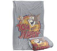 LOGOVISION Tom and Jerry Water Damaged Manta súper Suave con Tacto Sedoso - 91 x 147 cm