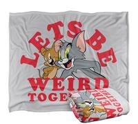 LOGOVISION Tom and Jerry Weird Together Valentine Manta súper Suave con Tacto Sedoso - 152 x 127 cm