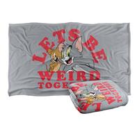 LOGOVISION Tom and Jerry Weird Together Valentine Manta súper Suave con Tacto Sedoso - 91 x 147 cm
