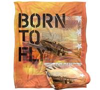LOGOVISION Top Gun: Maverick Born To Fly Manta súper Suave con Tacto Sedoso - 152 x 127 cm