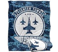 LOGOVISION Top Gun: Maverick Fighter Town USA Manta súper Suave con Tacto Sedoso - 152 x 127 cm