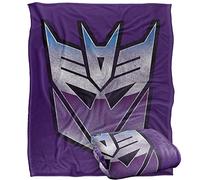 LOGOVISION Transformers Decepticon Shine Silky Touch - Manta súper Suave, 152 x 127 cm, 127 x 152 cm